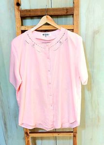 Pink Front Open Top Size-46
