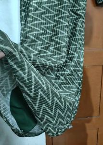 Green Patterned Kurta