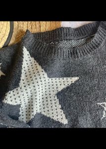 Grey Starry Nights Sweater