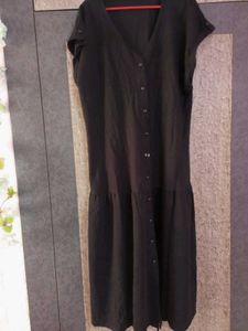 Black Button-Down Dress