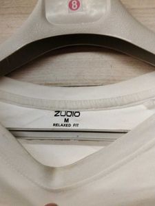 White Graphic Print Tee