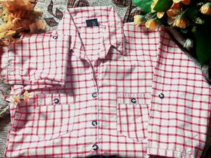Red And White Striped Shirt