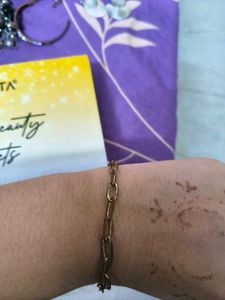 Stylish Gold Bracelets, Set Of 2