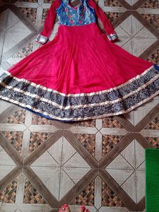 Rani &amp;Blue Colour Ethnic Gown With Pajami