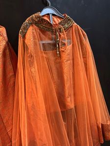Orange colore Party Lehnga