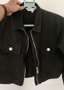 Black Crop Jacket