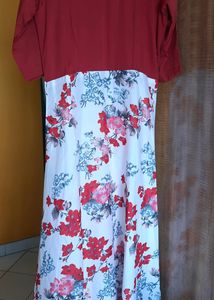 Colour Block Floral Dress