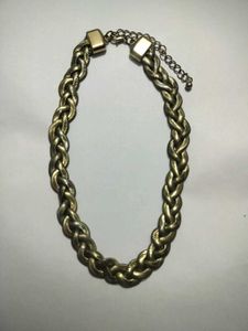 Vintage Gold Braided Necklace