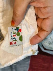 Cute White &amp; Pink Dress