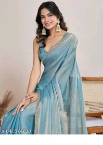 Satin Lehenga Skirt - Teal Blue