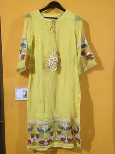 Yellow Embroidered Tunic
