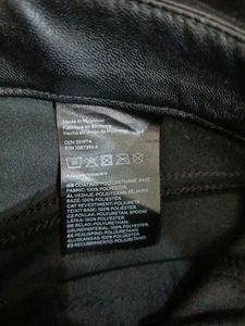 Divided by H&amp;M Black Leather Pant (Women)