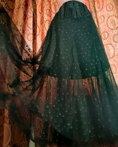 Black😍 Embellished Tulle Skirt