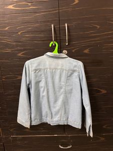 Pearl Embellished Denim Jacket