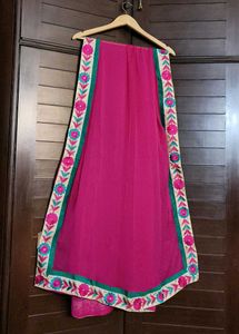Women Pink Cotton Silk Floral Printed Suit Set