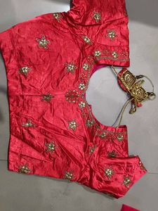 Red Embroidered Lehenga Skirt
