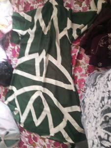 Patterned Top. Bottoms
