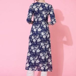 Floral Print Kurti Set