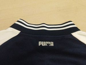 Puma Navy &amp; White Varsity Jacket