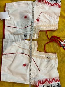 Lace Jamdani Blouse Kolkata style