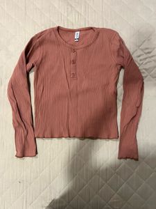 Ribbed Long Sleeve Top