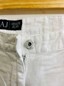 Armani White Trousers