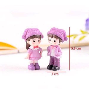 Purple Boy and Girl Miniature (couple Set)