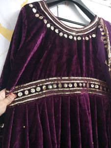 New Valvet Gown For Sale