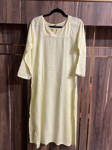 Elegant Lemon-Yellow Kurta