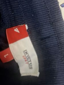 A Navy Blue Checked Joggers  In L size