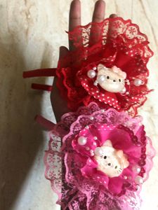 CUTE HELLO KITTY HAIRBAND for Girls.. Set Of 2. Negotiable.