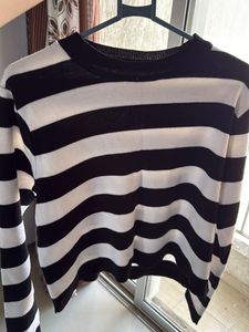 Striped Black &amp; White Sweater