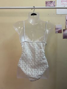 H&amp;M White Lace Bodysuit