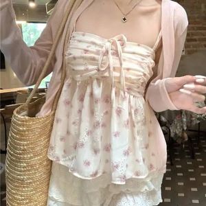 Floral Ruffle Cami Top