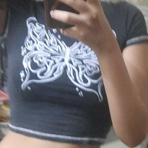 y2k Butterfly baby Tee