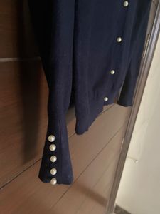 Zara (original)Navy Knit Cardigan(S)