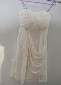 Partywear White Dress 😍🌷