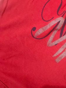 Red Disney &#34;Soul Mate&#34; Tie-Front Tee