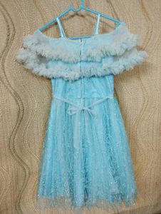 Light Blue Girls Party Dress
