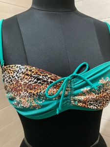 Imported Leopard Print Bikini Top