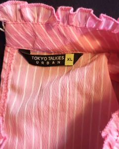*Steal Deal *Pink Striped Stylish Top By Tokyo