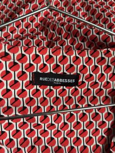 Red Pattern Mini Dress