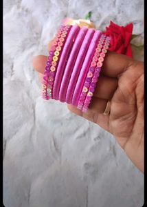 Pink Bangle Set