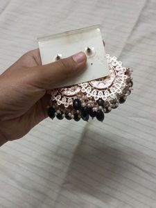 Elegant Black Beaded Earrings