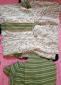 Light Green Half Sleeve Patiyala
