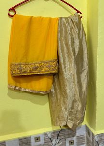 yellow beautiful dress set