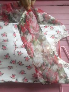 Floral Printed Long Gown