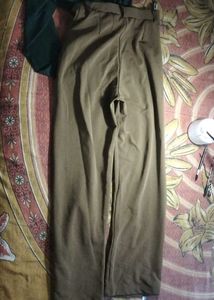 green coord set trouser and long sleeve top