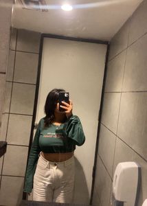 Green Crop Top