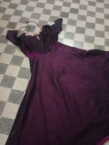 Purple Embellished Dress